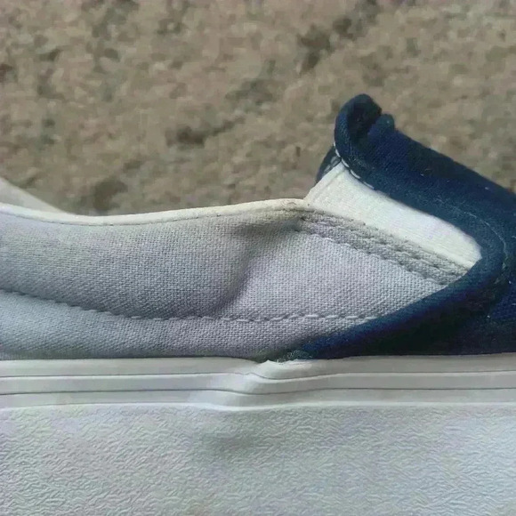 Vans Unisex Navy and Light Blue Platform Slip On Shoes 8M 9.5W - Picture 15 of 16